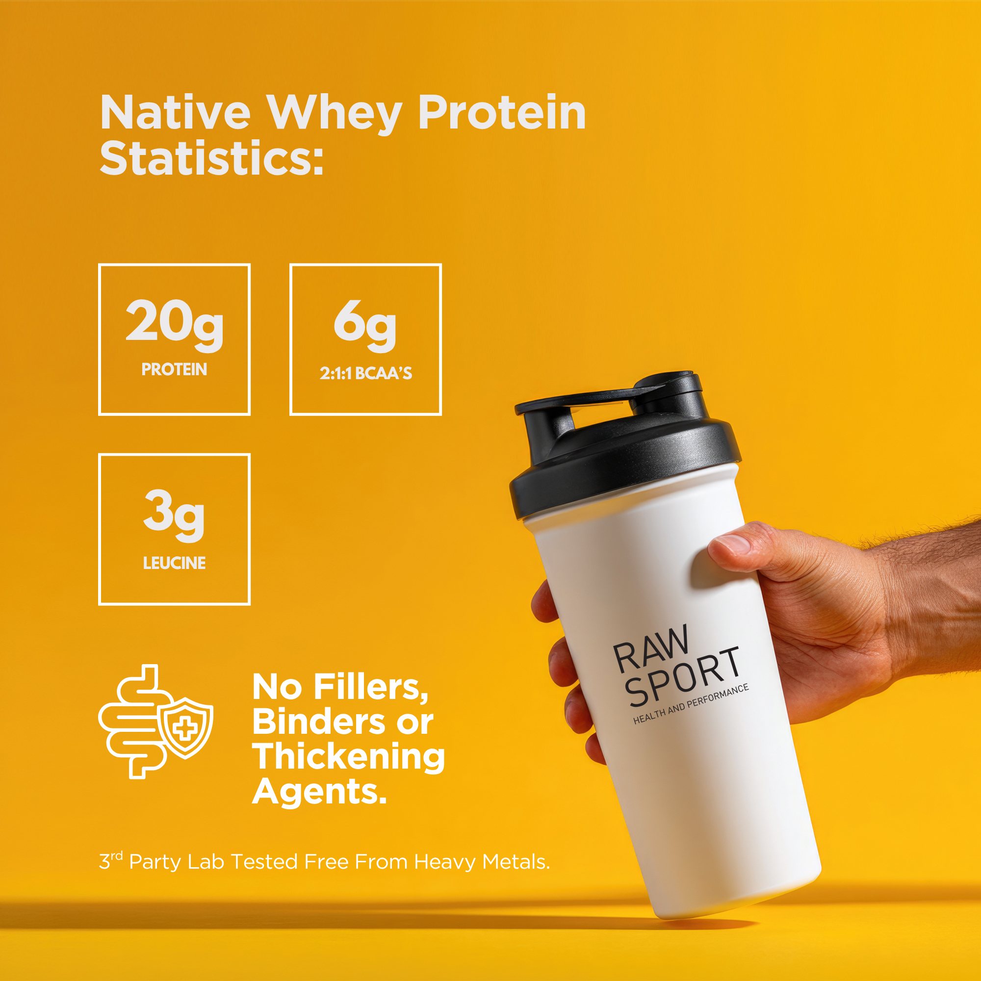 Native Whey - Unflavoured Grass Fed Protein - Raw Sport